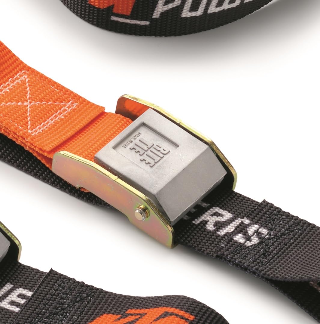 Premium KTM Soft Tie Down Set with Hooks (2 Pack), U6910046, Features Coated Steel Hooks and Soft Tie Loops - Image 3
